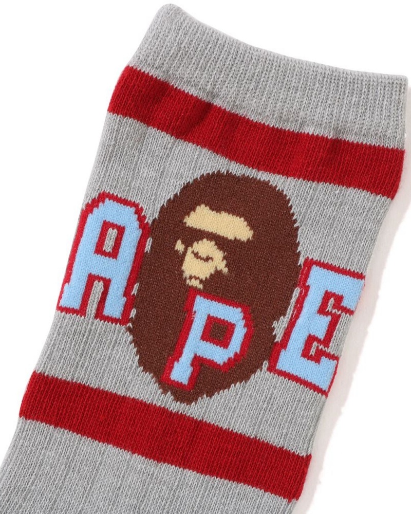 Autres Accessoires Bape Ape Head Line Rib Grise Enfant | POS-56074472